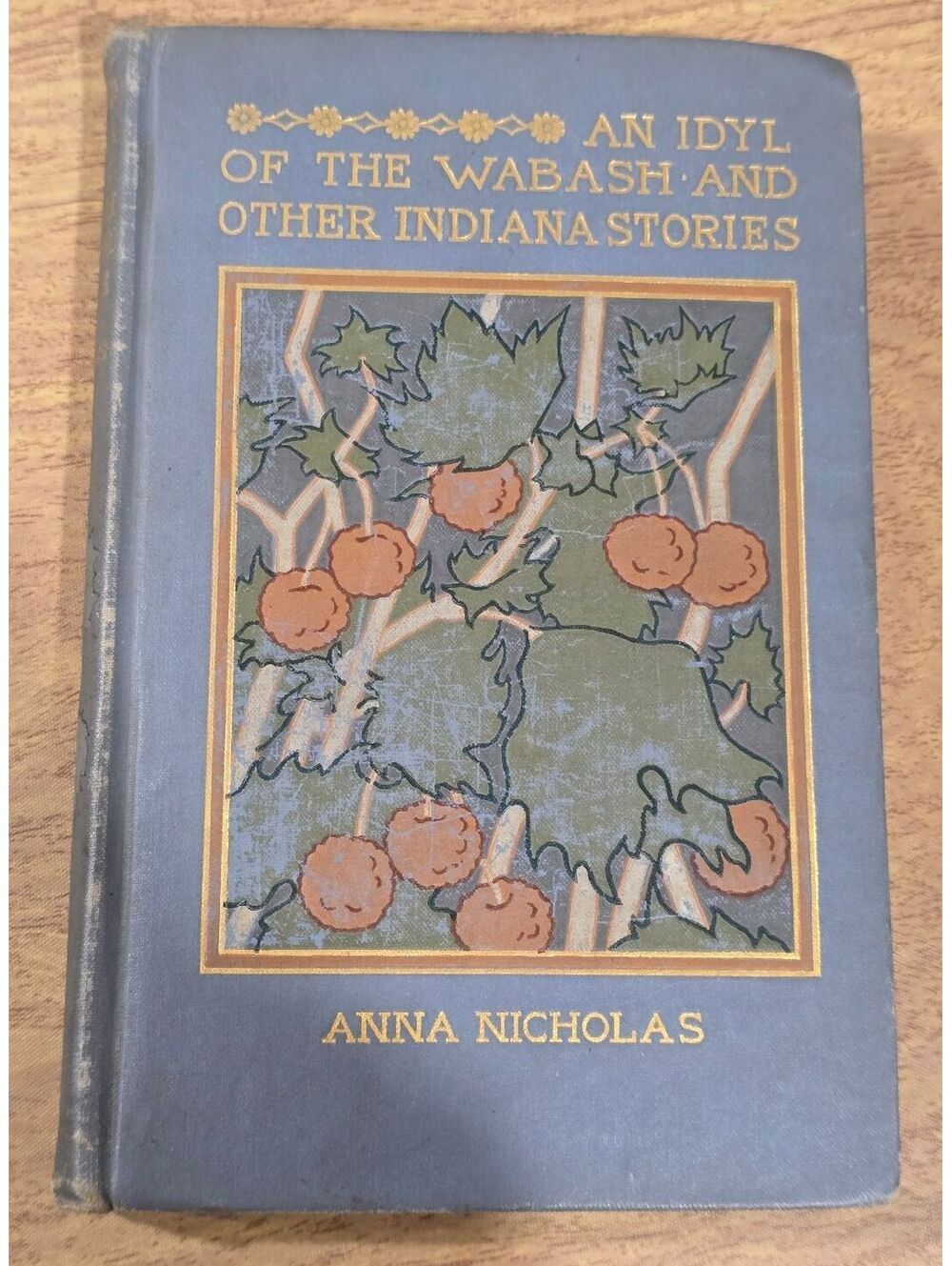 Antique 1898 1st Ed An Idyl of the Wabash Anna Nicholas Indiana Stories